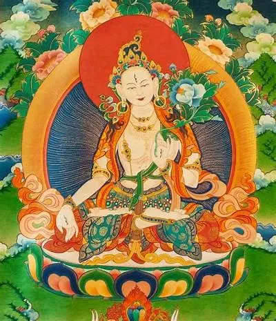 White Tara thangka